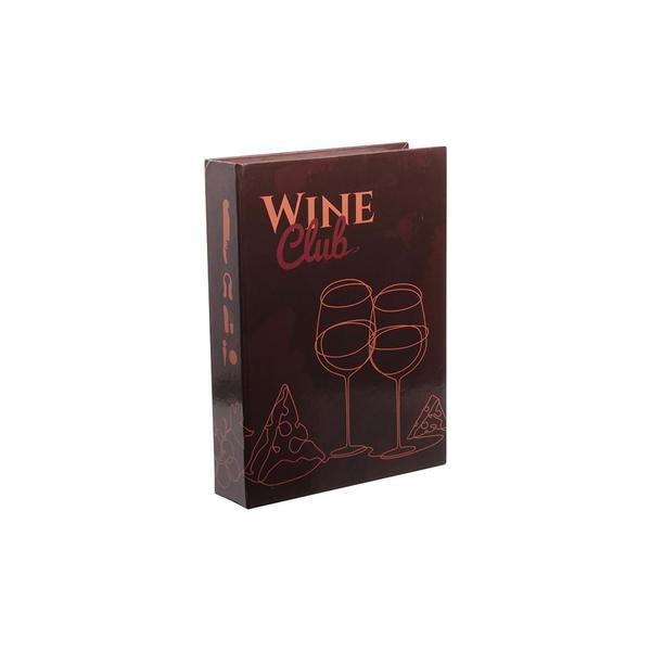 Imagem de Kit Para Vinho 5 Peças Livro Decorativo Hauskraft