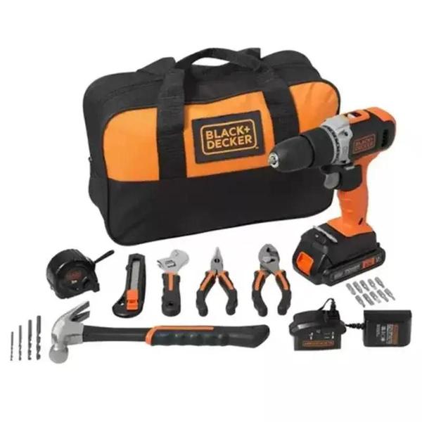 Imagem de Kit Parafusadeira  com 6 acessórios Black+Decker