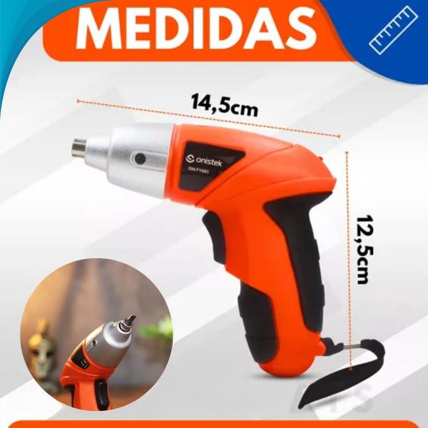 Imagem de Kit Parafusadeira Sem Fio Compacta com Torque Ajustável