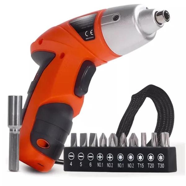 Imagem de Kit Parafusadeira Sem Fio Profissional 110V/220V Bivolt