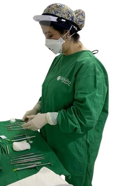 Imagem de Kit Paramentação Cirurgia Odontologica Tecido Brim Sem Personalização de logomarca Vestmedic Biovest