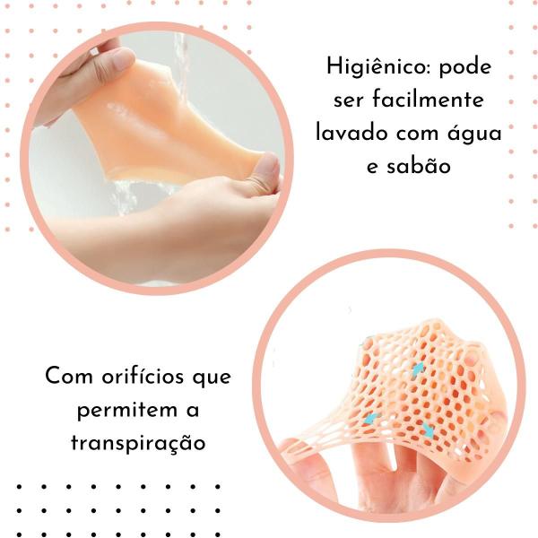 Imagem de Kit Pares Palmilha Ortop De Silicone Ante Pé Calo