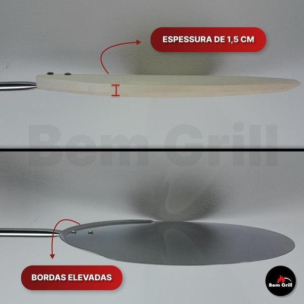 Imagem de Kit Pas 30Cm Para Forno Iglu Para Pizza Em Aço Inoxidavel