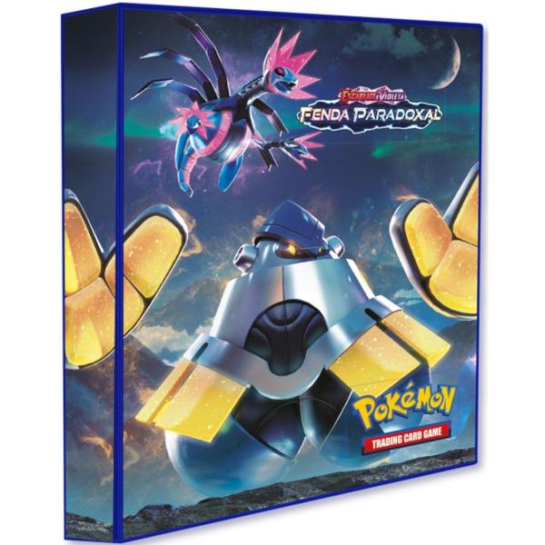 Imagem de Kit Pasta Pokémon Escarlate e Violeta Fenda Paradoxal + Blister Triplo + 20 Folhas Plásticas Yes