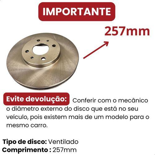 Imagem de Kit Pastilha Cobreq Disco Dianteiro Trw Freio Fiat 500 2011 2012 2013 2014 2015...