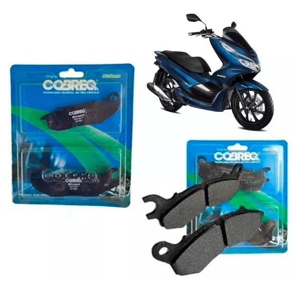 Imagem de Kit Pastilha De Freio Cobreq Honda Pcx 150 2019 A 2022 C/abs