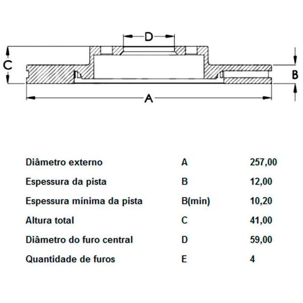 Imagem de Kit Pastilha Disco Freio Argo Mobi Palio Uno Grand Siena 2010 a 2021 Dianteiro Sólido Teves