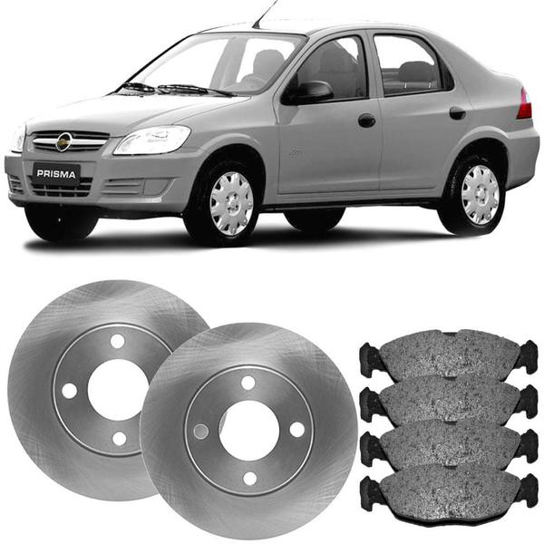 Imagem de Kit Pastilha Disco Freio Chevrolet Prisma 2010 a 2012 Dianteiro Ventilado Teves