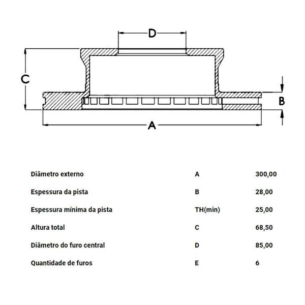 Imagem de Kit Pastilha Disco Freio Sprinter 2001 a 2018 Dianteiro Ventilado Perrot Lonaflex