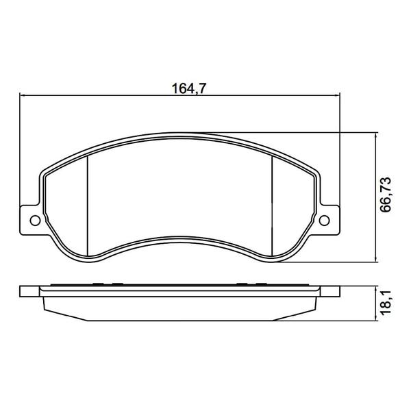 Imagem de Kit Pastilha Freio Amarok 2.0 16V 2011 a 2016 Dianteira Bosch N-293 Cobreq