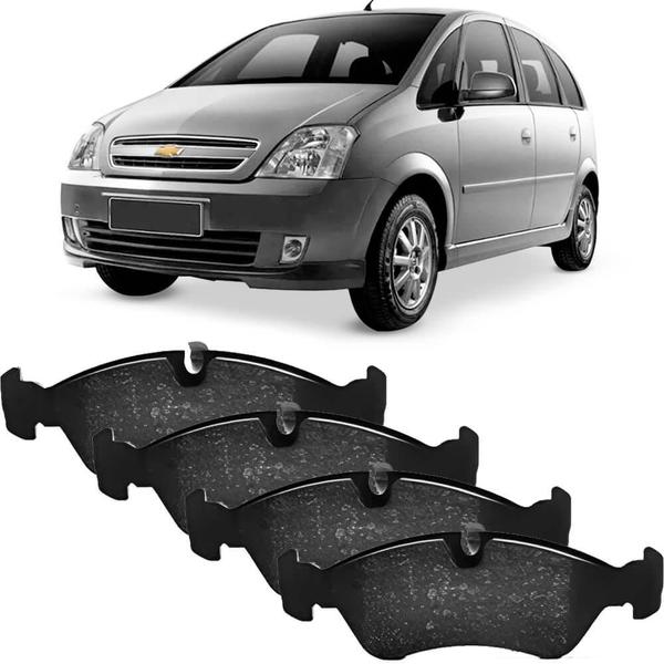 Imagem de Kit Pastilha Freio Chevrolet Meriva 1.4 1.8 8V 2010 a 2012 Dianteira Ate Teves TRW RCPT12730