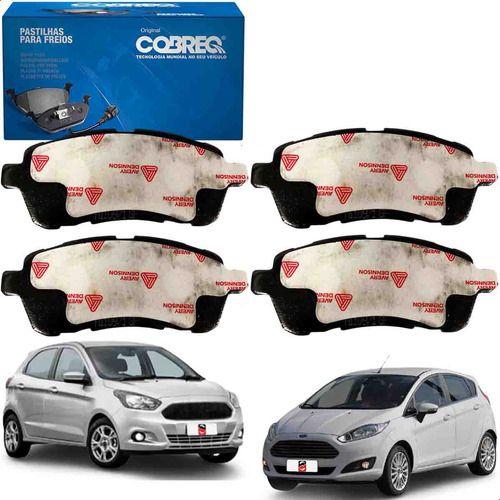 Imagem de  Kit Pastilha Freio Dianteira Ford Ka Fiesta 1.0 1.5 1.6 2010 2011 2012 2013 2014 2015 2016 2017 2018 2019 2020 2021....