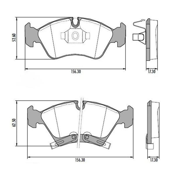 Imagem de Kit Pastilha Freio Dianteira Meriva Zafira Teves S.Y.L 2104