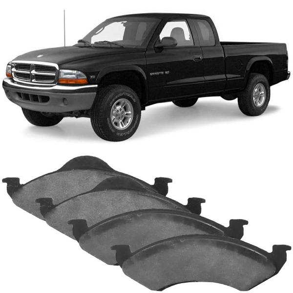 Imagem de Kit Pastilha Freio Dodge Dakota Durango 2000 a 2002 Dianteira Kelsey Hayes Syl 1128