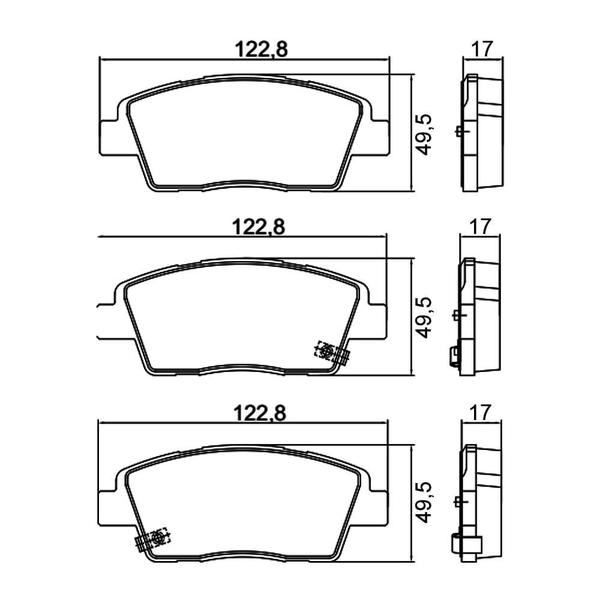 Imagem de Kit Pastilha Freio Hyundai HB20 2012 a 2015 Dianteira Mando TRW RCPT13830