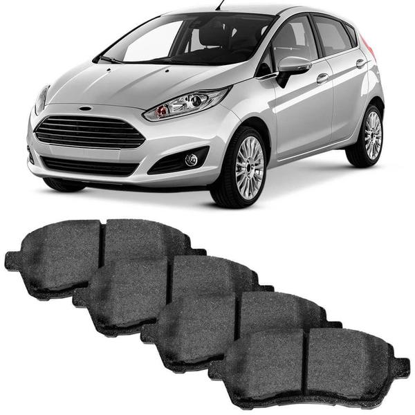 Imagem de Kit Pastilha Freio New Fiesta Hatch 2011 a 2017 Dianteira Lucas Cobreq