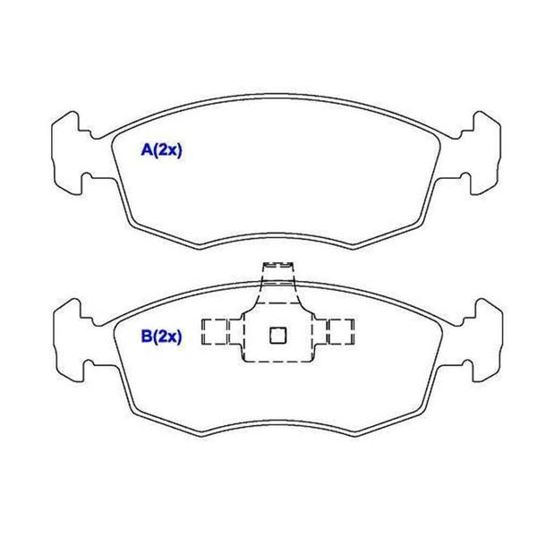 Imagem de Kit Pastilha Freio Strada 2009 a 2018 Dianteira Teves Syl