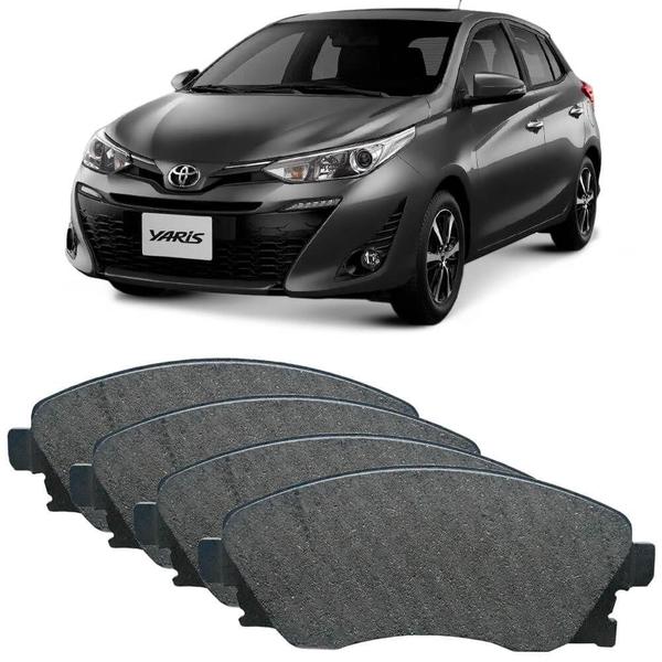 Imagem de Kit Pastilha Freio Toyota Yaris Hatch 2019 Dianteira Cobreq