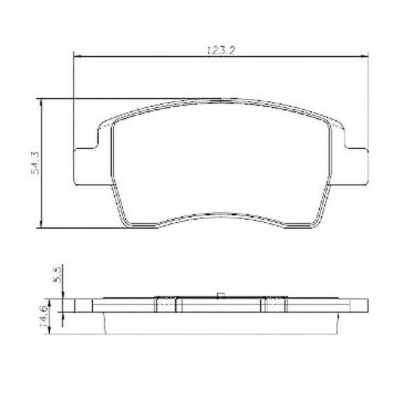 Imagem de Kit Pastilha Freio Toyota Yaris Hatch 2019 Dianteira Cobreq