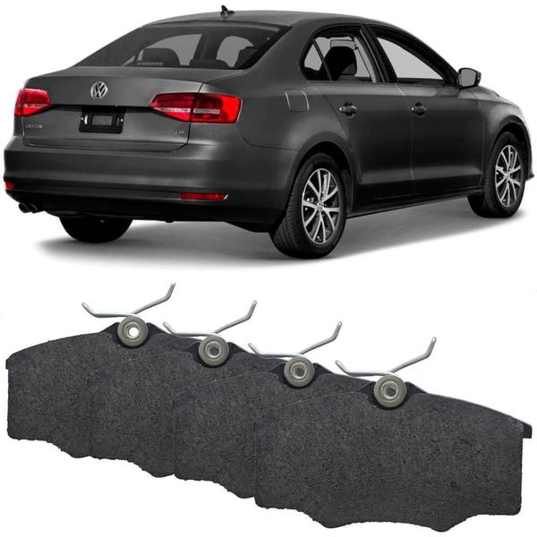 Imagem de Kit Pastilha Freio Volkswagen Jetta 2011 a 2017 Traseira Girling Cobreq