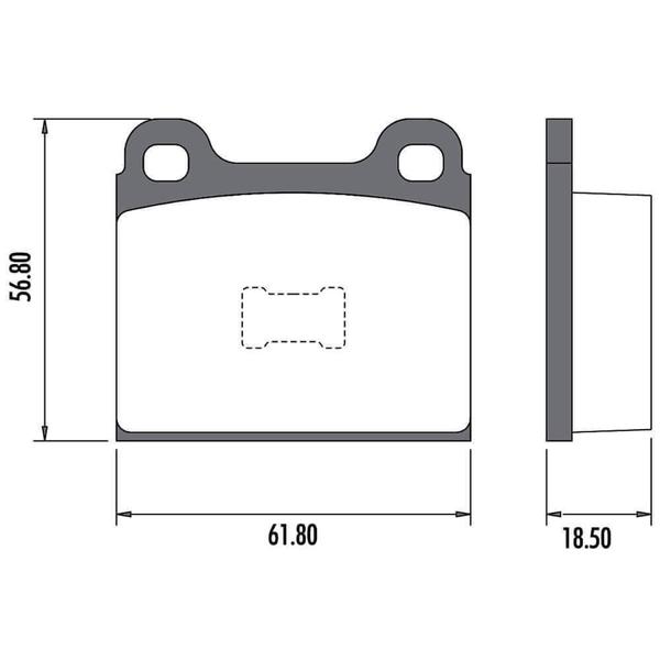 Imagem de Kit Pastilha Freio Voyage 83 a 93 Dianteira Teves Lonaflex