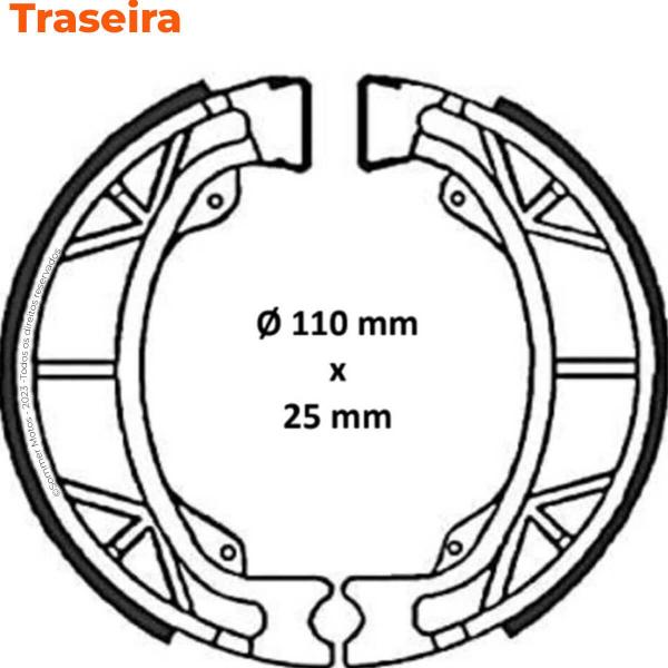 Imagem de Kit Pastilha + Lona Freio Kymco Filly Lx 50 Valencia Brakes/Fabreck