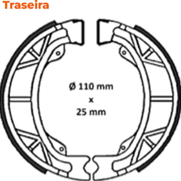 Imagem de Kit Pastilha + Lona Freio Smart 125 Valencia Brakes/Fischer