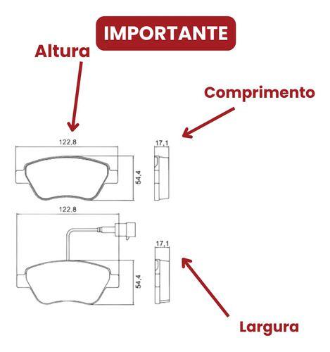 Imagem de Kit Pastilha SYL Disco MDS Freio Fiat 500 2011 2012 2013 2014 2015 Produtos Originais e de Qualidade