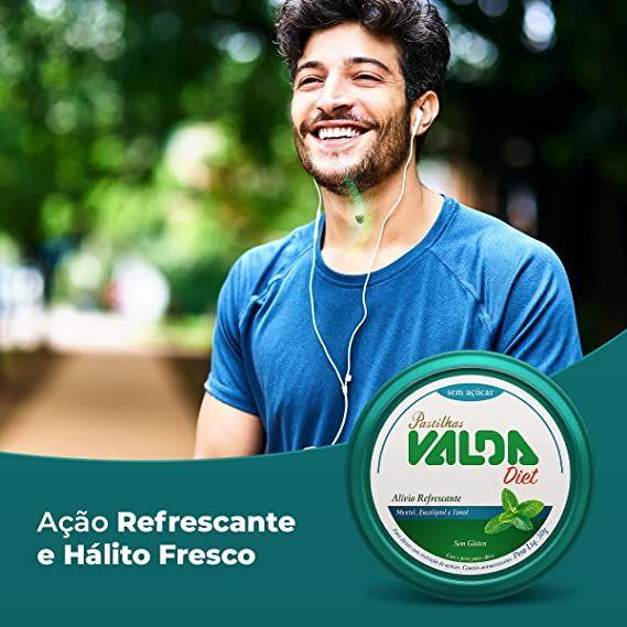 Imagem de Kit Pastilha Valda Classic Diet Zero Açúcar Mentol com 10 latas de 50g