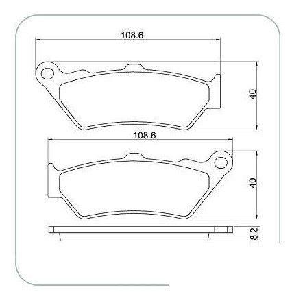 Imagem de Kit Pastilhas de Freio Cb 500 Antiga 1998-2005