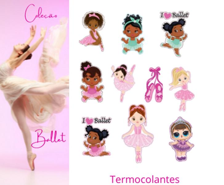 Imagem de Kit Patch Aplique Termocolante Bailarina Carol Art c/ 10 un