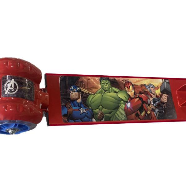 Imagem de Kit Patinete Ajustável Heroi Avengers 3 Rodas + Capacete