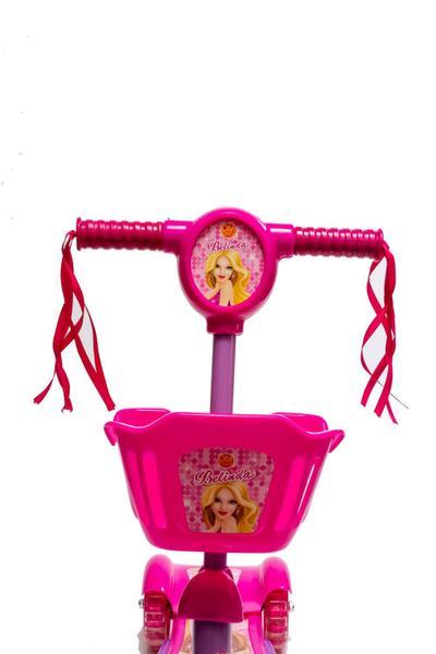 Imagem de Kit Patinete Infantil Pink até 71 cm E Roupinha Princesa