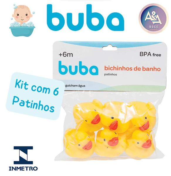 Imagem de Kit Patinho Para Banho Amarelo - Buba