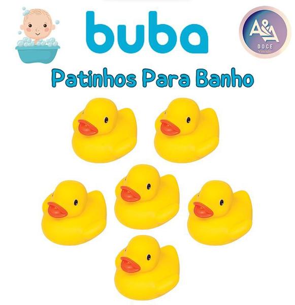 Imagem de Kit Patinho Para Banho Amarelo - Buba