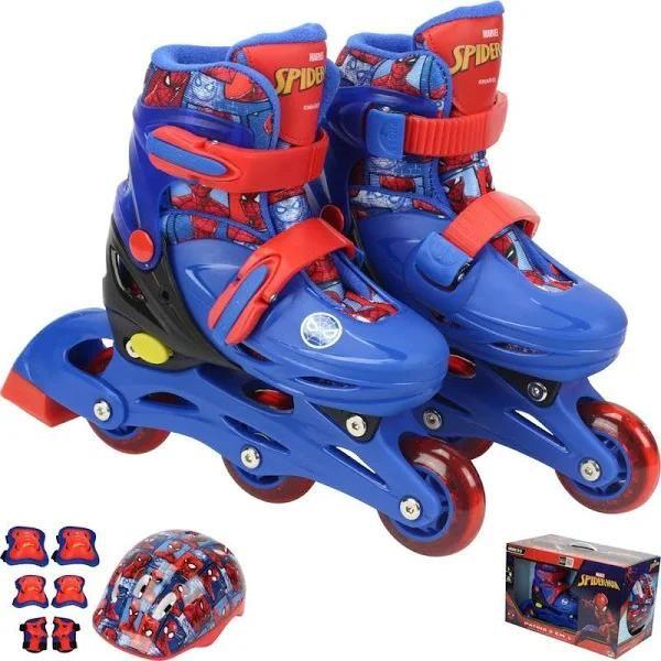 Imagem de Kit Patins 3 Rodas C/ Proteção 28/31 Homem Aranha - Bbr Toys