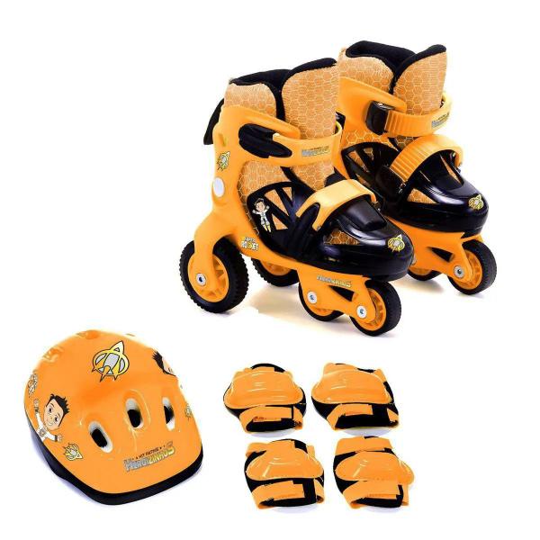 Imagem de Kit Patins Ajustável 31/34 Heroizinhos Unik Toys