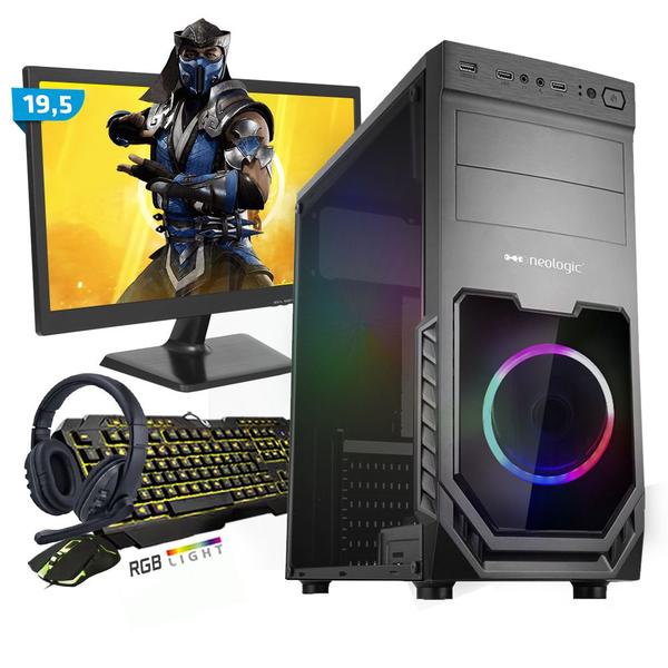 Imagem de Kit PC Gamer Smart SMT81465 Intel i5 8GB (GeForce GTX 1650 4GB) SSD 240GB + Monitor 19,5