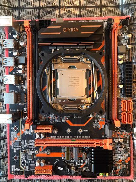 Imagem de Kit PC Gamer X99 Xeon E5 2680v4 14 Núcleos (Ryzen 5 5600) + 32GB DDR4 + SSD 512GB +Cooler 2 Fans LED