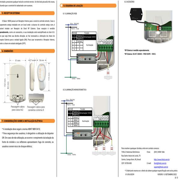 Imagem de KIT PDX1410n + 15 LED PREMIUM INOX 316 9W RGB Piscina Tholz