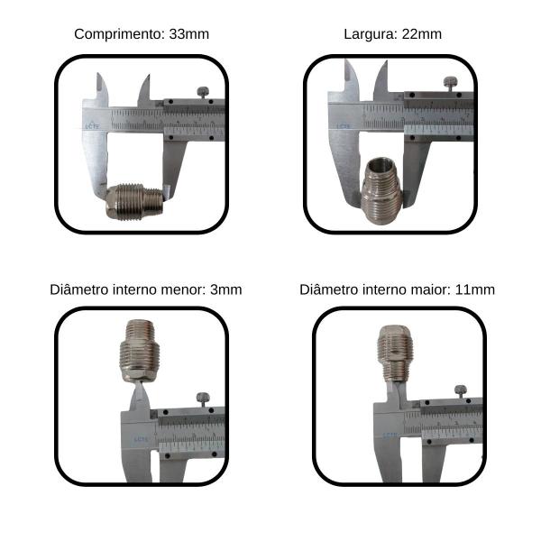 Imagem de Kit Peça Intermediária + Válvula P/ Máquina Airless 900W MMA