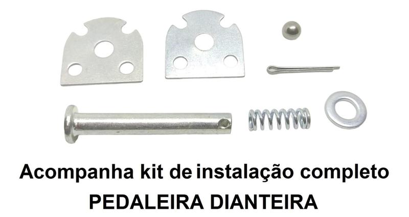 Imagem de Kit Pedaleira + Mesa Esportiva Vermelha Fer 250