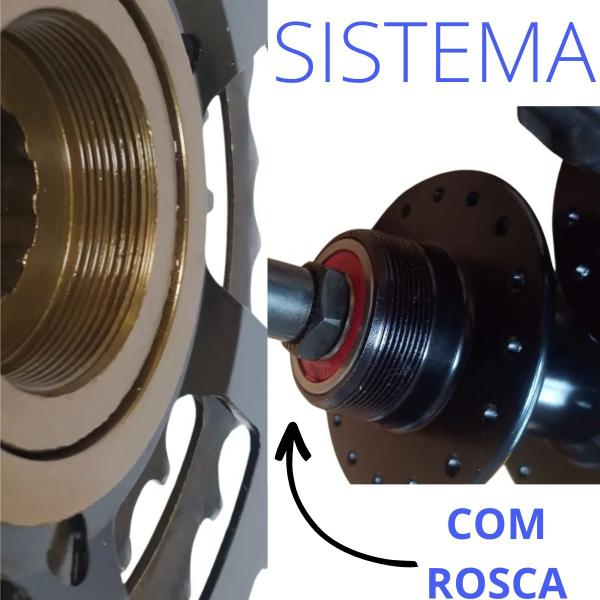 Kit Pedevela Mtb 24/34/42 Bike Catraca Roda Livre 13/32 9V - PACO ORIGINAL REBECHI BIKES CICLISMO SPORTS Imagem de Kit Pedevela Mtb 24/34/42 Bike Catraca Roda Livre 13/32 9V