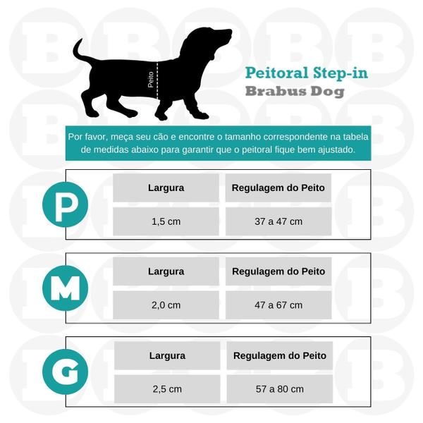 Imagem de Kit Peitoral Step-in Brasil + Guia Premium