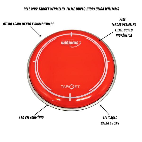 Imagem de Kit Pele Wr2 Vermelha Duplo Hidráulica Williams 08 10 12 16