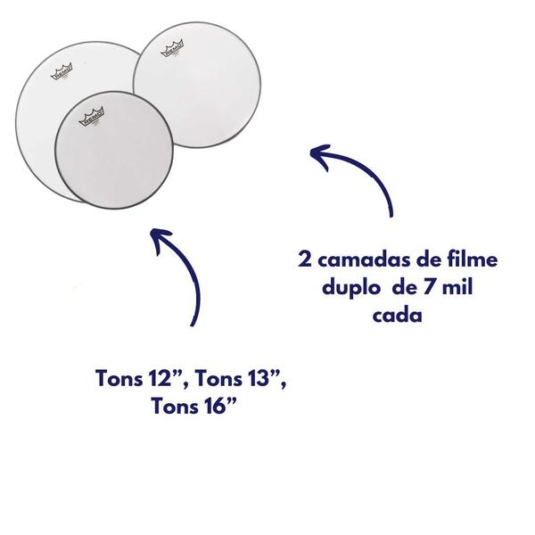 Kit Peles p/ tons 12-13-16 Pol Emperor Porosa Pp-0952-be Remo 10466 Imagem de Kit Peles p/ tons 12-13-16 Pol Emperor Porosa Pp-0952-be Remo 10466