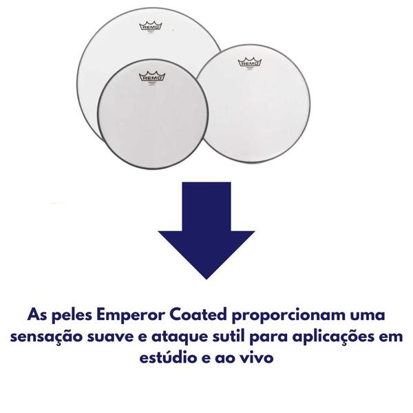 Imagem de Kit Peles p/ tons 12-13-16 Pol Emperor Porosa Pp-0952-be Remo 10466