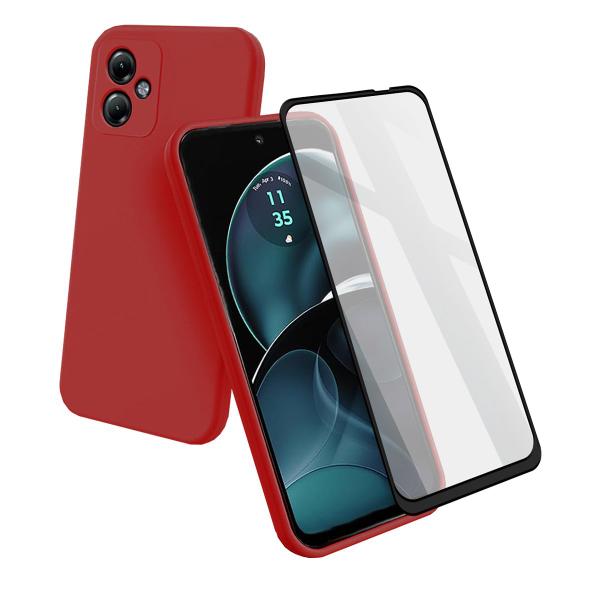 Imagem de Kit Película 3d + Capinha Para Moto G14 Silicone Lisa