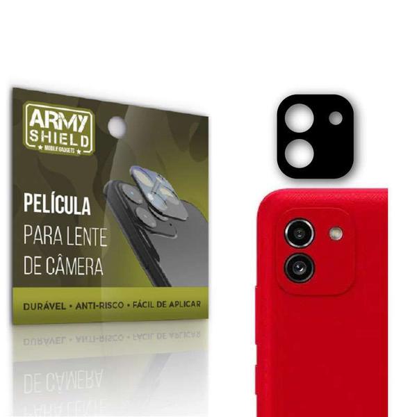 Imagem de Kit Película de Camêra Samsung A03 + Película de Vidro 3D e Capinha Anti Shock - Armyshield