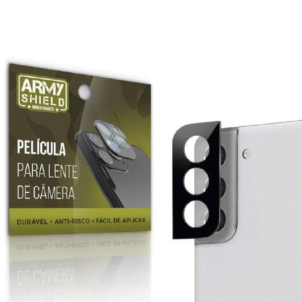 Imagem de Kit Película de Camêra Samsung S22 Plus + Película de Vidro 3D e Capinha Anti Shock - Armyshield